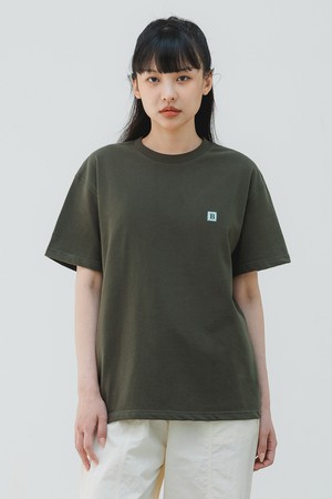 바켄 B Square logo 반팔티셔츠 BK3968_카키