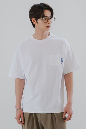 바켄 Pocket logo 반팔티셔츠 BK3976_화이트