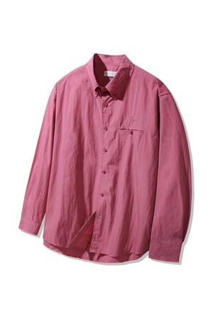 포켓 버튼 페이퍼 셔츠 BK8921_레드퍼플