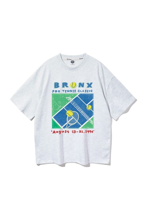 ALVINCLO - 반팔티셔츠 - 앨빈클로 BRONX TENNIS 오버핏 반팔티 AST4556 (4 COLOR)