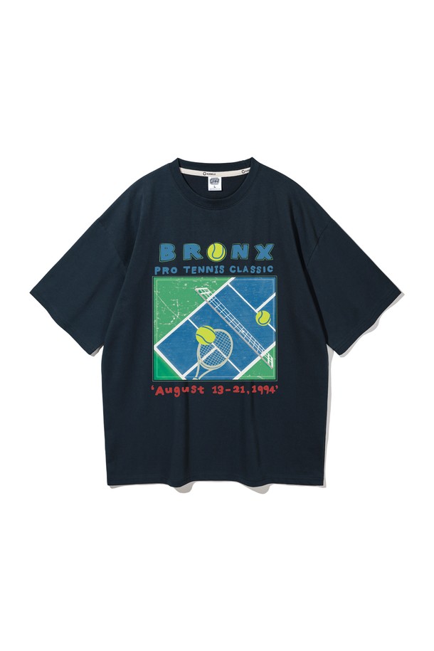 ALVINCLO - 반팔티셔츠 - 앨빈클로 BRONX TENNIS 오버핏 반팔티 AST4556 (4 COLOR)