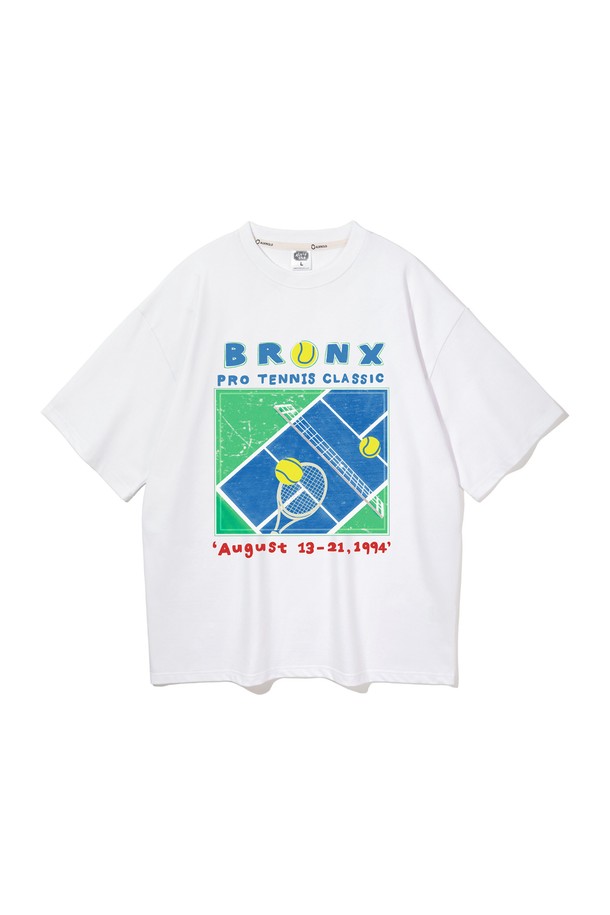 ALVINCLO - 반팔티셔츠 - 앨빈클로 BRONX TENNIS 오버핏 반팔티 AST4556 (4 COLOR)