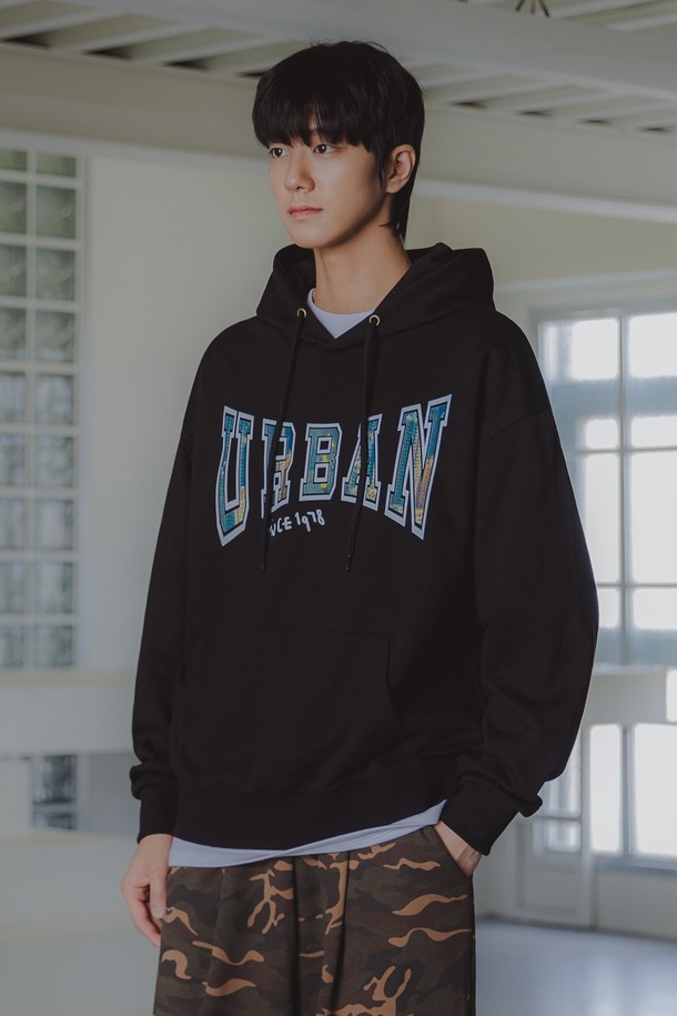 ALVINCLO - 후디 - 앨빈클로 URBAN 오버핏 후드티 AVH645 (3 COLOR)