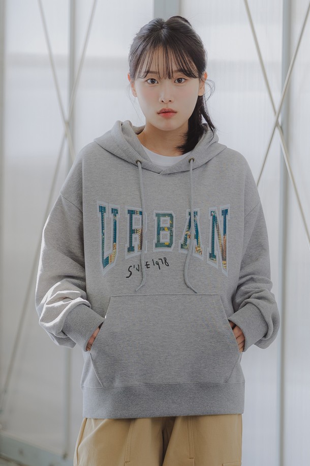 ALVINCLO - 후디 - 앨빈클로 URBAN 오버핏 후드티 AVH645 (3 COLOR)