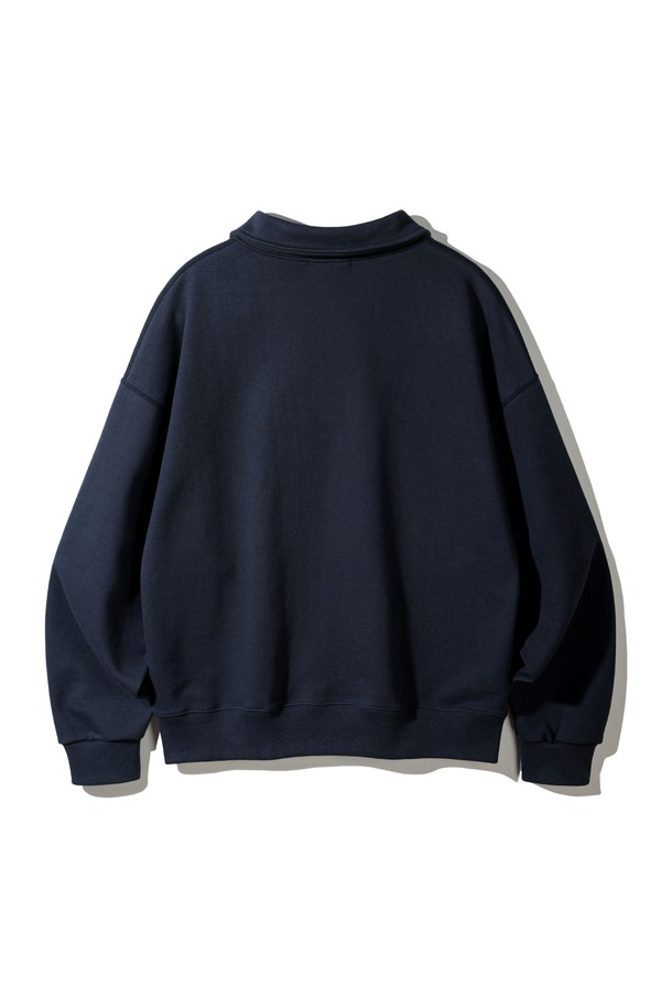 BAKKEN - 스웻셔츠 - 바켄 Collar half zip up 스웨트셔츠 BK7589_네이비