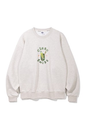 앨빈클로 클린앤스마일 오버핏 맨투맨 MAR670