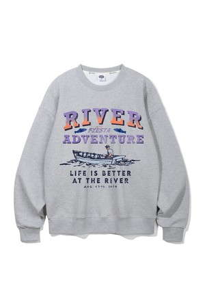 앨빈클로 리버 어드벤처 오버핏 맨투맨 MAR685 (3 COLOR)