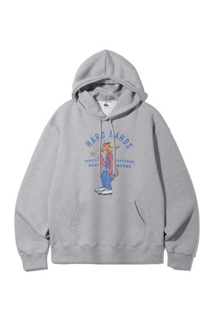 앨빈클로 하드 핸즈 오버핏 후드티 AVH629 (5 COLOR)