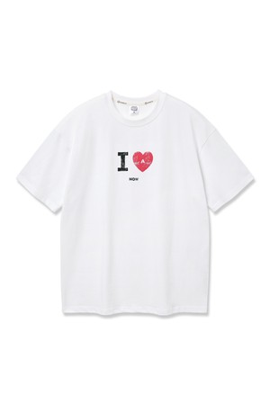 앨빈클로 I LOVE 오버핏 반팔티 AST4736 (2 COLOR)
