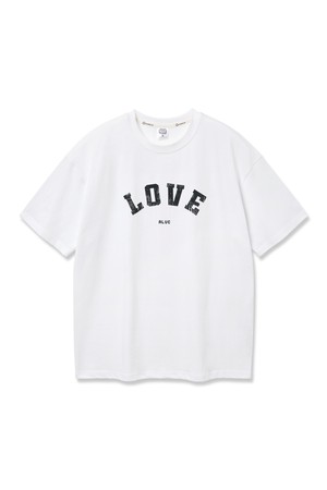 앨빈클로 LOVE 오버핏 반팔티 AST4737 (3 COLOR)