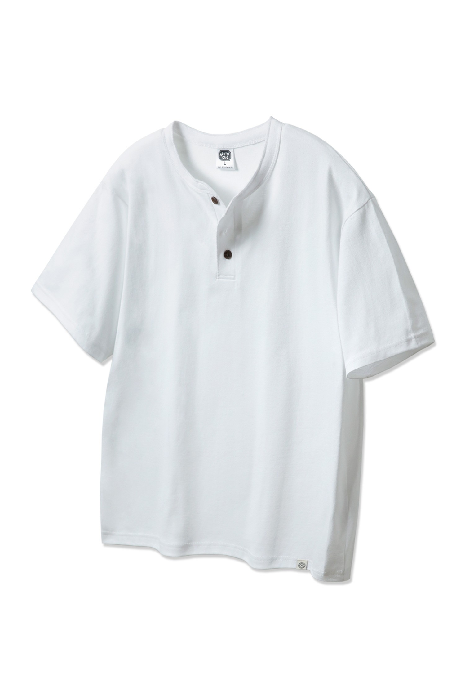 ALVINCLO] 앨빈클로 3버튼 베이직 헨리넥 반팔티 AST4774 (4 COLOR)