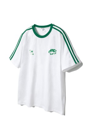 앨빈클로 네크라인 배색 트랙 오버핏 반팔티 AST4722 (5 COLOR)