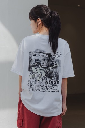 노이즈 오버핏 반팔티 AST4754 (2 COLOR)