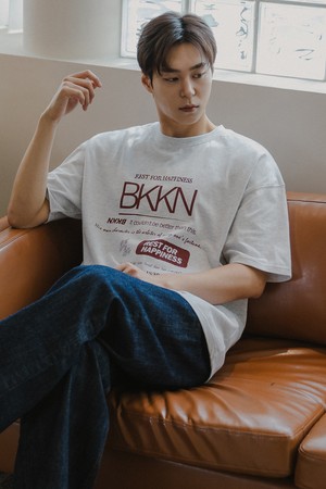 시그니처 로고 반팔 티셔츠 BK3957