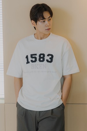 데님패치 1583 반팔 티셔츠 BK4223