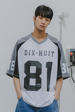 래글런 럭비 오버핏 메쉬 반팔 티셔츠 AST2847