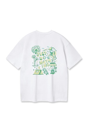 JUST DO NOTHING 오버핏 반팔티 AST4816 (4 COLOR)