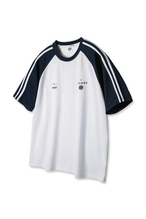 매니페스트 래글런 배색 트랙 오버핏 반팔티 AST4804 (4 COLOR)