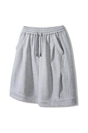 스트링 포인트 투턱 버뮤다 스웨트 팬츠 DLX2941 (2 COLOR)