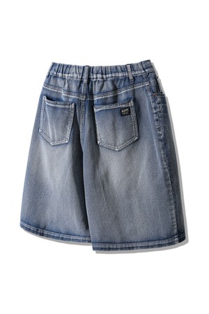 스트라이프 데님 버뮤다 팬츠 DLX2967 (2 COLOR)