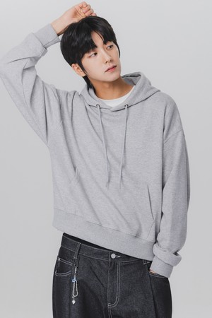 베이직 크롭 스웨트 후드티 AVH309 (2 COLOR)