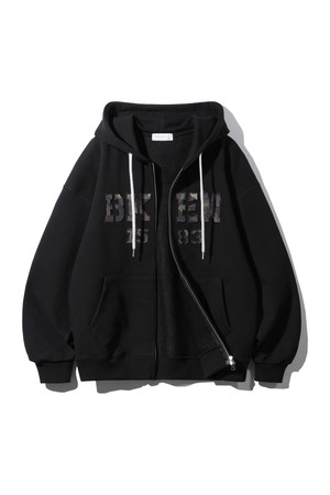 BKEN 1583 후드 집업 BK7990_블랙