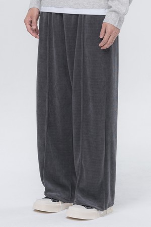 코지 벨루어 핀턱 와이드 밴딩 팬츠 PAN2531 (4 COLOR)