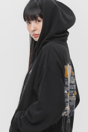 OUTSIDER 투웨이 후드 집업 AZH297 (2 COLOR)