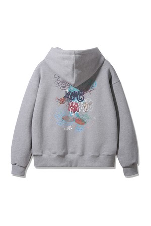 GRAFFITI 오버핏 후드티 AVH276 (2 COLOR)