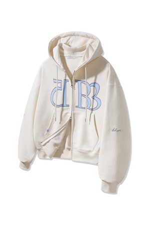 1583 Women semi crop 투웨이 후드집업 BK7992_크림