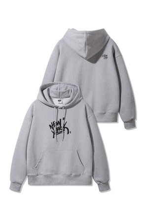 NEWYORK SILICON 프린트 오버핏 후드티 AVH305 (4 COLOR)