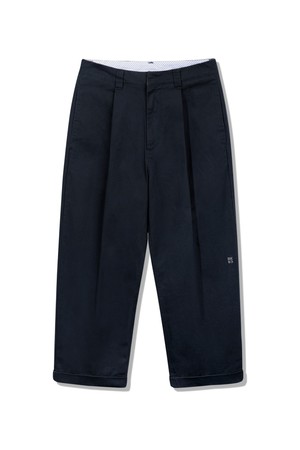 클래식 자수 포인트 롤업 치노 팬츠 BK7822_네이비