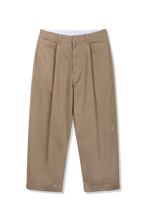 클래식 자수 포인트 롤업 치노 팬츠 BK7822_베이지