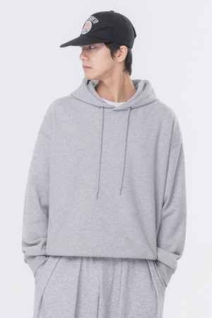 페이크 밴딩 자동넣입 후드 티셔츠 AVH332 (2 COLOR)