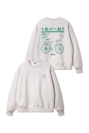 바이시클 오버핏 맨투맨 MAR329 (3 COLOR)