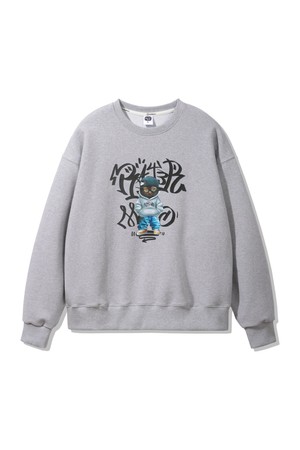 Meow Cat 오버핏 맨투맨 MAR324 (3 COLOR)