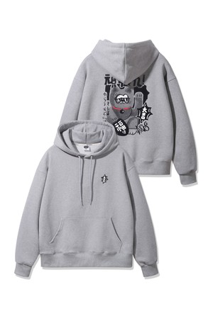 Ganbare Cat 오버핏 후드티 AVH327 (3 COLOR)