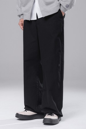 Semi wide embroidered 코튼팬츠 BK7819_블랙
