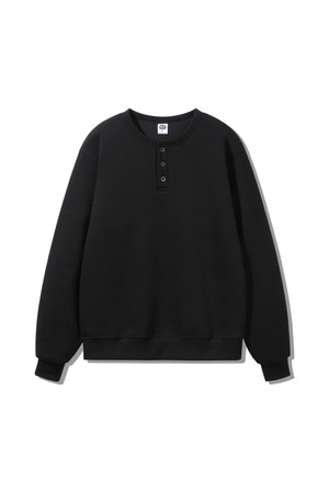 베이직 3버튼 헨리넥 스웨트 맨투맨 MAR669 (3 COLOR)