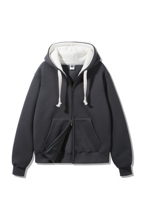 후드 배색 컬러 매치 레귤러핏 후드집업 AZH672 (4 COLOR)