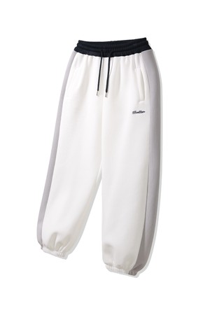 Contrast side 크로플 트레이닝 조거 팬츠 BK9983_크림