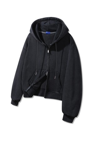 피그먼트 크롭 후드집업 DLX2973 (3 COLOR)