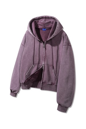 피그먼트 크롭 후드집업 DLX2973 (3 COLOR)