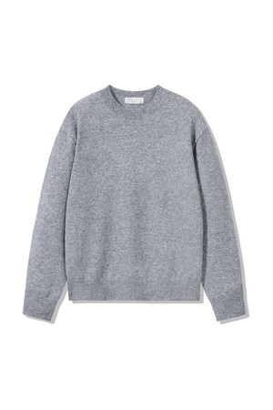 울 라운드 데일리 니트 BK8944_그레이