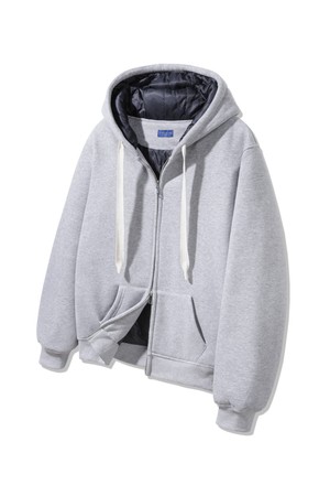 [누빔][DELUXE] 퀄티드 인사이드 패딩 무지 후드집업 DLX3107 (4 COLOR)