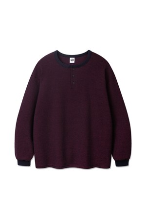 피치 스트라이프 라운드 긴팔티 AVT952 (2COLOR)