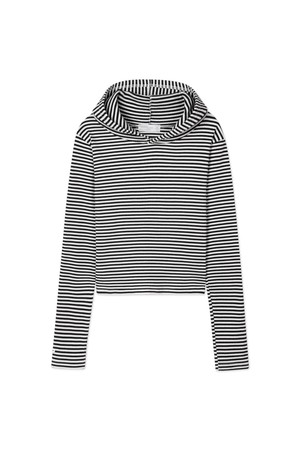 바켄 스트라이프 슬림핏 골지 후드티 BK4303 (4COLOR)