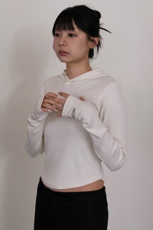 바켄 무지 핑거홀 슬림핏 후드티 BK4301 (4COLOR)