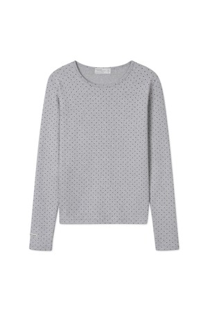 바켄 도트 핑거홀 라운드 긴팔 티셔츠 BK4314 (2COLOR)