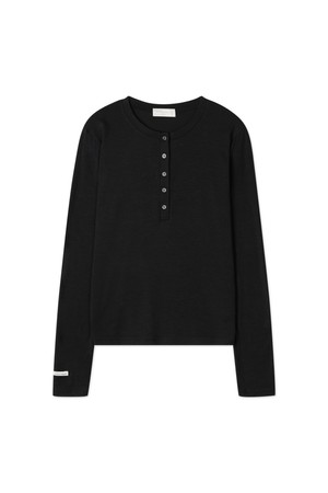 바켄 미니 버튼 헨리넥 긴팔 티셔츠 BK4311 (3COLOR)